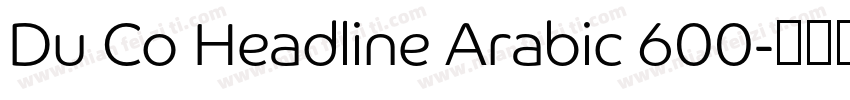 Du Co Headline Arabic 600字体转换
